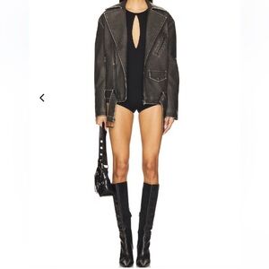 Lovers + Friends ‘Hallie’ Black Sleeveless Viscose Romper Size L